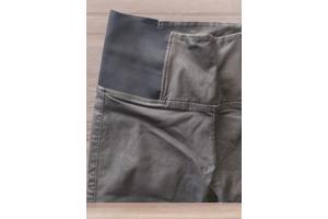 Elastische stretch broek bruin met hoge taille band L