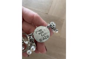 Otazu halsketting met kristalle en parels