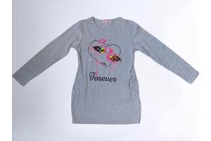 Seagull lang shirt flamingo's forever grijs 170-176