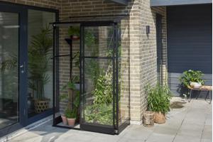 Tuinkas Qube LT 24, zwart, VG 3mm + PC 6 mm