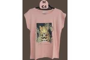 Glo-story t-shirt roze tijger M