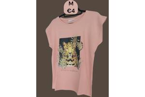 Glo-story t-shirt roze tijger M