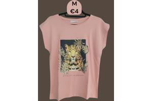 Glo-story t-shirt roze tijger M