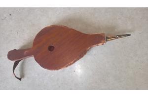 Antieke open haard blaasbalg