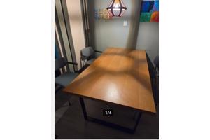 Eettafel 200 bij 100 cm bij 4 cm