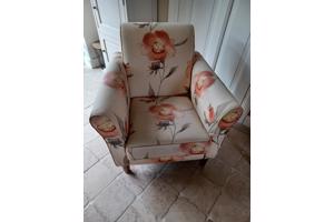 Fauteuils , 2 st,  kleurrijk, met bloemen