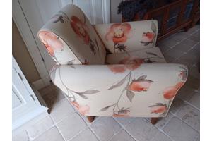 Fauteuils , 2 st,  kleurrijk, met bloemen