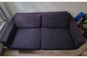 Grijse corduroy bank