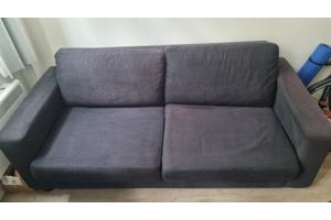 Grijse corduroy bank