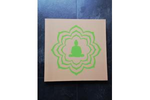 canvas boedah appelgroen 40 cm x 40 cm