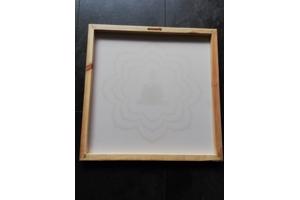 canvas boedah appelgroen 40 cm x 40 cm