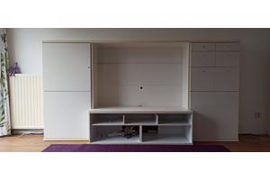 Modern wit 3-delig TV meubel