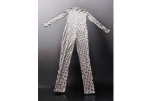 White icy - stretchy - Jumpsuit - cream - korte col L/40