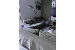 3 en 2 zitbank ikea ektorp stof.