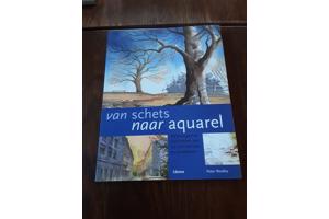 Bloemen werken en aquarel technieken