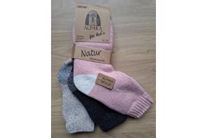 3 Paar Thermo Alpaka Wollen Sokken Maat 32-35 (Kind)