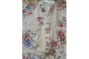 Metrofive bloemen tuniek shirt lichtroze S/36