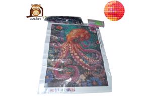 nr 30 Diamond Painting octopus 50x40cm (vierkant)
