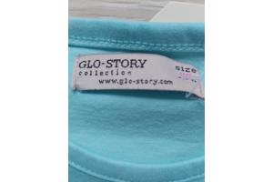 Glo-story T-shirt blauw zonnenbril 110