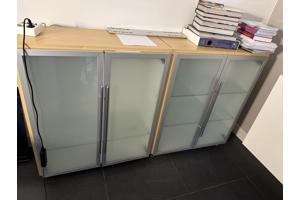 Ikea kastjes met glazen deur