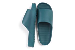 Slippers effen groen 43