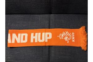 Oranje KNVB Croky acryl sjaal met franjes NIEUW