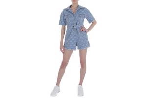 White Icy spijker playsuit maantjes blauw M/38