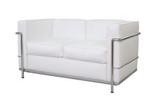 Zetel design Lc2 sofa echt wit leer