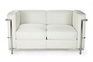 Zetel design Lc2 sofa echt wit leer