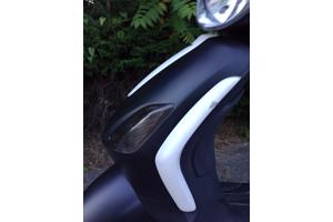 Piaggio fly scooter geel kenteken, geen vonk