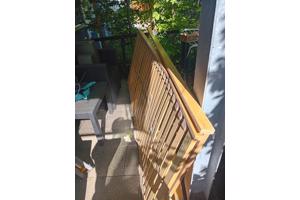 Houten verstelbare ledikant handmatig+ matras