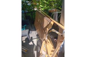 Houten verstelbare ledikant handmatig+ matras