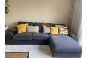 Ikea bank met chaise lounge grijs