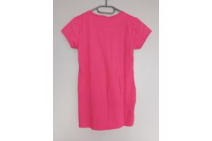Lang shirt flamingo in hart glitter pink 158/164