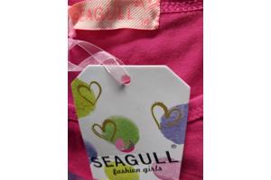 Lang shirt flamingo in hart glitter pink 158/164