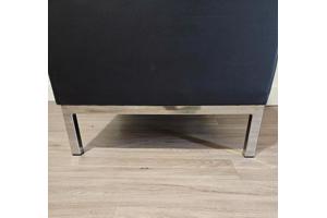 Lamm Polo designfauteuil in zwart leder