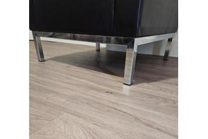 Lamm Polo designfauteuil in zwart leder