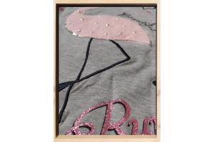 Seagull longsleeve t-shirt grijs flamingo we run 158/164