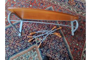 Kersenhouten KAPSTOK met aluminium