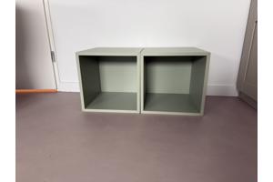 2x EKET Kast, Zachtgroen, 35x25x35 cm