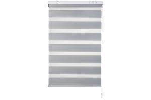 Duo Rolgordijn, kleur grijs/transparant