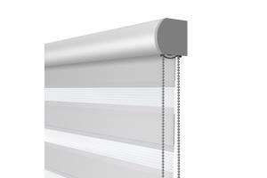 Duo Rolgordijn, kleur grijs/transparant