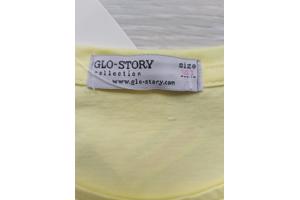 Glo-Story t-shirt cutest pie geel 140