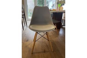 set van 4 eetkamerstoelen, grijs