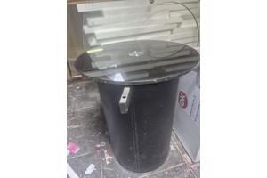 Round glass table