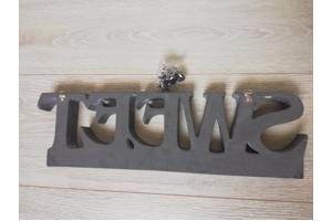 wandbord tekst sweet grijs