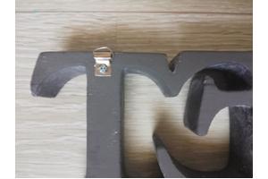 wandbord tekst sweet grijs