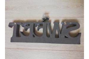wandbord tekst sweet grijs