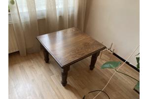 Vierkante houten salontafel / bijzettafel