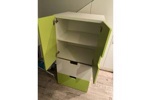 Ikea kast licht groen/wit